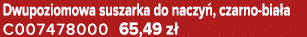 Dwupoziomowa suszarka do naczy , czarno bia a C007478000 65,49 z 