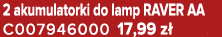 2 akumulatorki do lamp RAVER AA C007946000 17,99 z 
