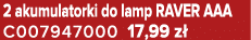 2 akumulatorki do lamp RAVER AAA C007947000 17,99 z 