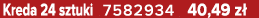 Kreda 24 sztuki 7582934 40,49 z 
