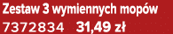 Zestaw 3 wymiennych mop w 7372834 31,49 z 