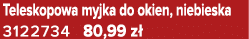 Teleskopowa myjka do okien, niebieska 3122734 80,99 z 