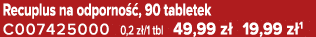 Recuplus na odporno , 90 tabletek C007425000 0,2 z /1 tbl 49,99 z  19,99 z 1
