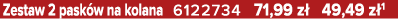 Zestaw 2 pask w na kolana 6122734 71,99 z 49,49 z 1