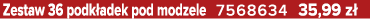 Zestaw 36 podk adek pod modzele 7568634 35,99 z 