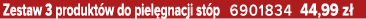 Zestaw 3 produkt w do piel gnacji st p 6901834 44,99 z 