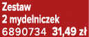 Zestaw 2 mydelniczek 6890734 31,49 z 