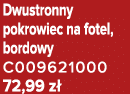 Dwustronny pokrowiec na fotel, bordowy C009621000 72,99 z 
