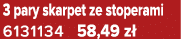 3 pary skarpet ze stoperami 6131134 58,49 z 