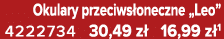 Okulary przeciws oneczne „Leo” 4222734 30,49 z 16,99 z 1