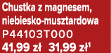 Chustka z magnesem, niebiesko musztardowa P44103T000 41,99 z 31,99 z 1