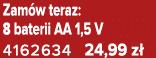 Zam w teraz: 8 baterii AA 1,5 V 4162634 24,99 z 