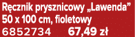 R cznik prysznicowy „Lawenda” 50 x 100 cm, fioletowy 6852734 67,49 z 