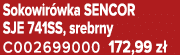 Sokowir wka SENCOR SJE 741SS, srebrny C002699000 172,99 z 