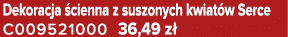 Dekoracja cienna z suszonych kwiat w Serce C009521000 36,49 z 