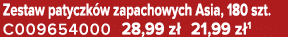 Zestaw patyczk w zapachowych Asia, 180 szt. C009654000 28,99 z 21,99 z 1