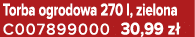 Torba ogrodowa 270 l, zielona C007899000 30,99 z 