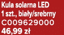 Kula solarna LED 1 szt., bia y/srebrny C009629000 46,99 z 