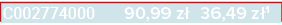 C002774000 90,99 z 36,49 z 1