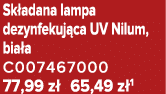 Sk adana lampa dezynfekuj ca UV Nilum, bia a C007467000 77,99 z 65,49 z 1