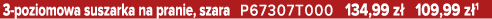 3 poziomowa suszarka na pranie, szara P67307T000 134,99 z 109,99 z 1