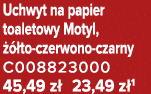 Uchwyt na papier toaletowy Motyl,   to czerwono czarny C008823000 45,49 z  23,49 z 1