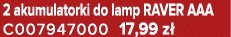 2 akumulatorki do lamp RAVER AAA C007947000 17,99 z 