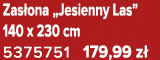 Zas ona „Jesienny Las” 140 x 230 cm 5375751 179,99 z 