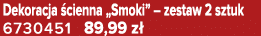 Dekoracja cienna „Smoki” – zestaw 2 sztuk 6730451 89,99 z 