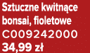 Sztuczne kwitn ce bonsai, fioletowe C009242000 34,99 z 
