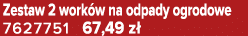 Zestaw 2 work w na odpady ogrodowe 7627751 67,49 z 