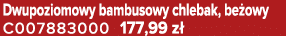Dwupoziomowy bambusowy chlebak, be owy C007883000 177,99 z 