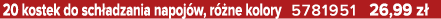 20 kostek do sch adzania napoj w, r ne kolory 5781951 26,99 z 
