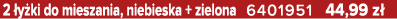 2 y ki do mieszania, niebieska + zielona 6401951 44,99 z 