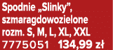 Spodnie „Slinky”, szmaragdowozielone rozm. S, M, L, XL, XXL 7775051 134,99 z 