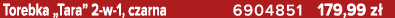 Torebka „Tara” 2 w 1, czarna 6904851 179,99 z 