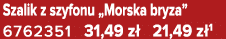 Szalik z szyfonu „Morska bryza” 6762351 31,49 z 21,49 z 1