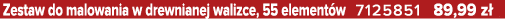 Zestaw do malowania w drewnianej walizce, 55 element w 7125851 89,99 z 
