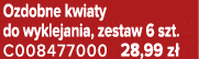 Ozdobne kwiaty do wyklejania, zestaw 6 szt. C008477000 28,99 z 