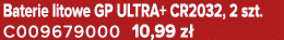 Baterie litowe GP ULTRA+ CR2032, 2 szt. C009679000 10,99 z 
