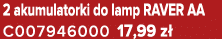 2 akumulatorki do lamp RAVER AA C007946000 17,99 z 