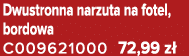 Dwustronna narzuta na fotel, bordowa C009621000 72,99 z 