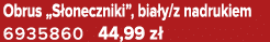 Obrus „S oneczniki”, bia y/z nadrukiem 6935860 44,99 z 