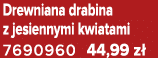 Drewniana drabina z jesiennymi kwiatami 7690960 44,99 z 
