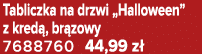 Tabliczka na drzwi „Halloween” z kred , br zowy 7688760 44,99 z 