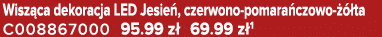 Wisz ca dekoracja LED Jesie , czerwono pomara czowo   ta C008867000 95.99 z  69.99 z 1