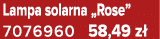 Lampa solarna „Rose” 7076960 58,49 z 