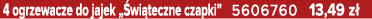 4 ogrzewacze do jajek „ wi teczne czapki” 5606760 13,49 z 