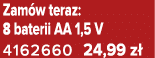 Zam w teraz: 8 baterii AA 1,5 V 4162660 24,99 z 