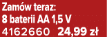 Zam w teraz: 8 baterii AA 1,5 V 4162660 24,99 z 